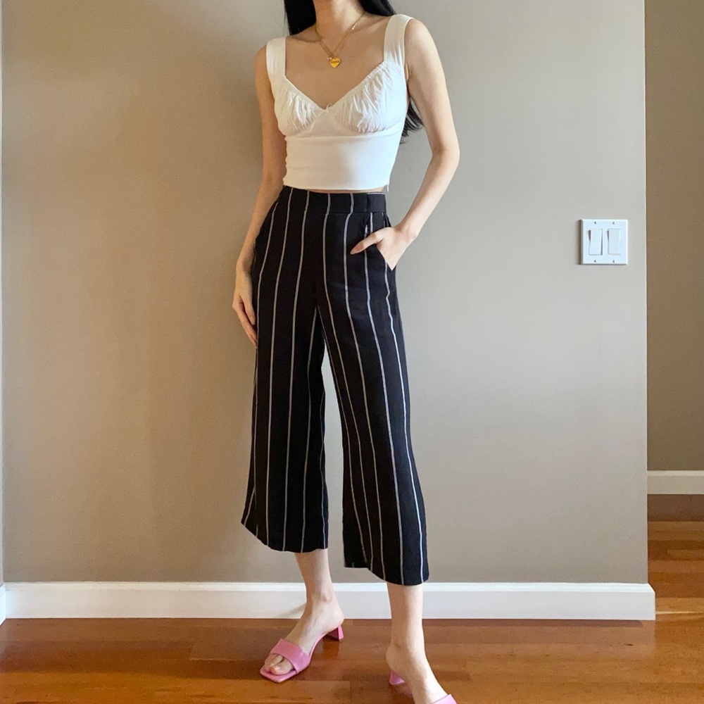 Aritzia Wilfred tie waist pants blogger style - Picture 3 of 5